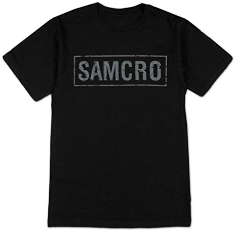 Sons of Anarchy SAMCRO Banner Black Adult T-shirt Tee