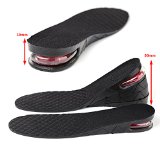 Fuloon New 4 Layer 9 cm 354 inch Height Increase Taller Insole Shoes Pad Air Cushion for men and wowen