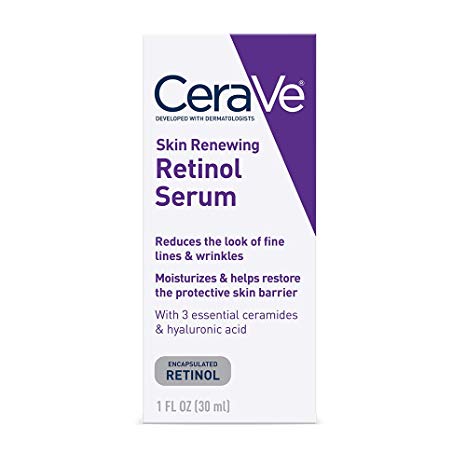 CeraVe Anti Aging Retinol Serum for Face | 1 Ounce | Cream Serum for Smoothing Fine Lines | Fragrance Free