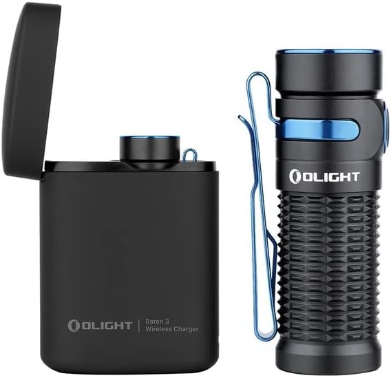 Olight Baton 3 Premium Edition USB Flashlight (Black)