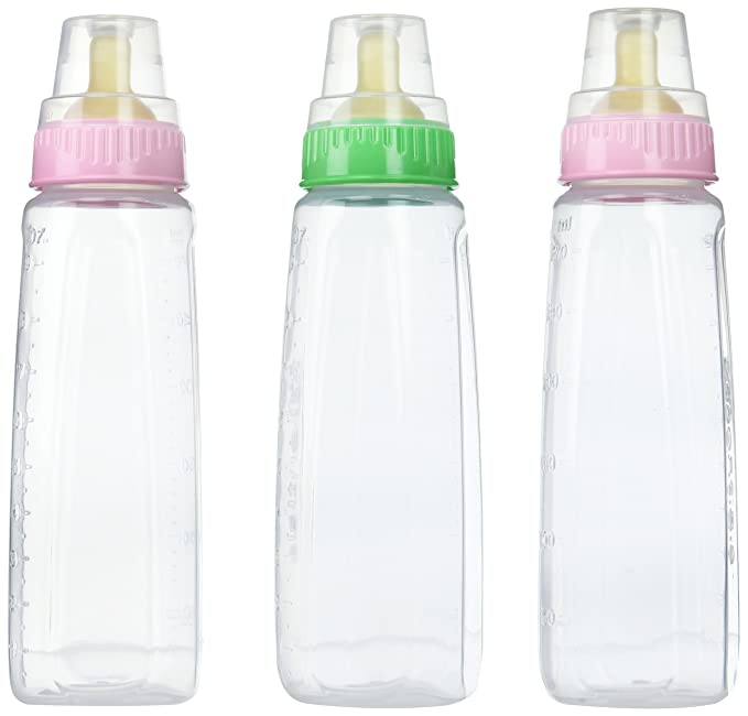 Gerber First Essential Clear View BPA Free Plastic Nurser with Latex Nipple, 9 Ounce, 3 Pack