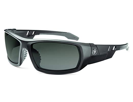 Skullerz Odin Safety Sunglasses - Matte Black Frame, Smoke Lens