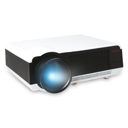 Red-Blue 3D Projector, Resolution 1280*768, Support HD 1080P Video, ERISAN LED LCD Home Theater & Business Projector - For Movie/Games/Meeting/Teaching/Presentation PHTP086W