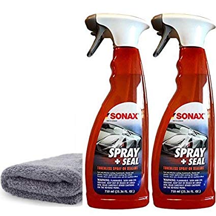 Sonax (243400 Spray and Seal - 25.36 fl. oz. - 2 Pack and Free Towel