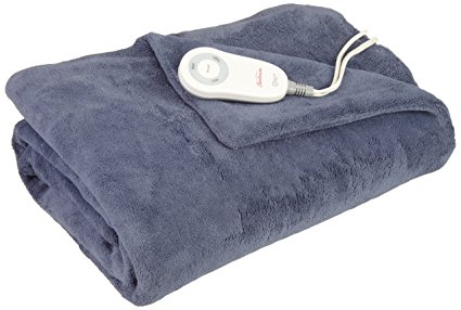 Sunbeam Microplush Heated Throw, Azure, TSM8US-R546-32A00