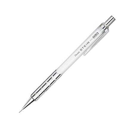 Pentel Mechanical Pencil, Stein, 0.3mm, White (P313-CW)