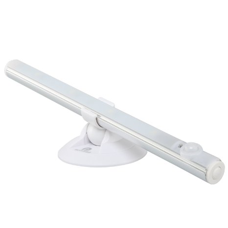 Sunwee Motion Sensor Night Light, LED Closet Cabinet Light Bar Battery Powered Adjustable Direction Stick-on Anywhere for Kitchen Hallway Stairs Path Drawer Wardrobe Washroom