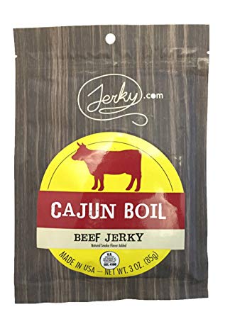 Cajun Boil All Natural Best Beef Jerky - Try Our Best Tasting Natural Beef Jerky Old Bay Seasoned - No Added Preservatives, No Added MSG or Nitrates, Farm Raised Beef - 3 oz.