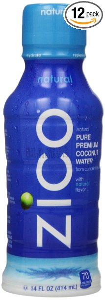 ZICO Premium Coconut Water Natural 14 fl oz Pack of 12