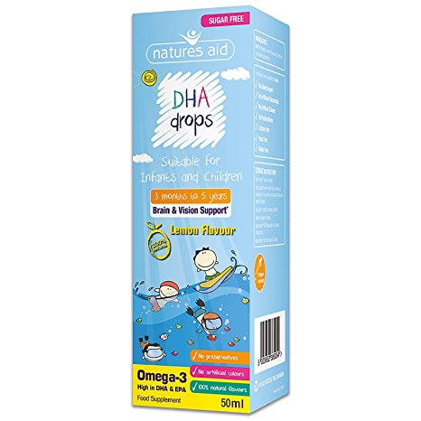 Natures Aid 50 ml DHA Omega-3 Drops for Infants and Children