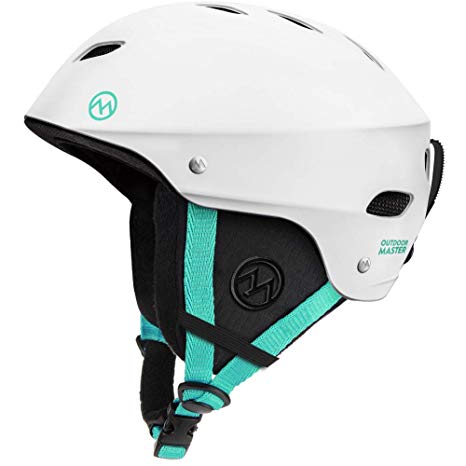 OutdoorMaster KELVIN Ski Helmet - with ASTM Certified Safety, 9 Options - for Men, Women & Youth