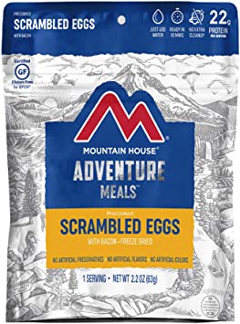 Mountain House Scrambled Eggs with Bacon | Freeze Dried Backpacking & Camping Food | Gluten-Free