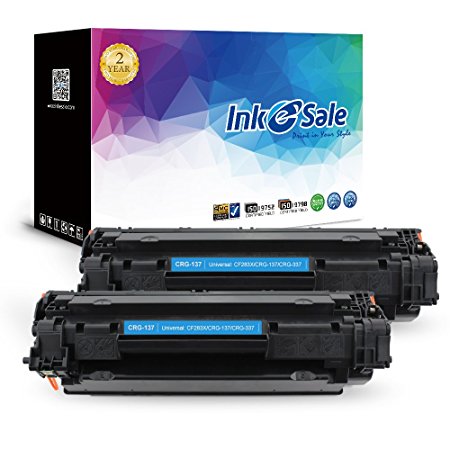 INK E-SALE Compatible Canon 137 (9435B001AA) Black Toner Cartridge for Canon imageCLASS MF217w, MF212w, MF216n, MF227dw, MF229dw, 2 Pack