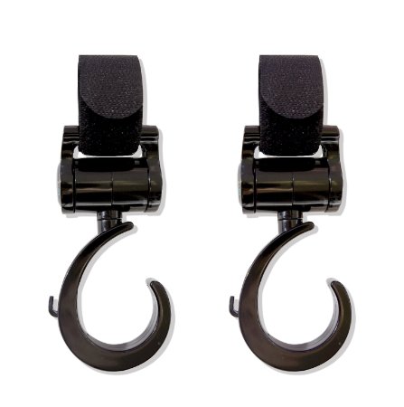 Cheekie Monkie Heavy Duty Stroller Hooks Multi-Purpose Hooks 2 Pack