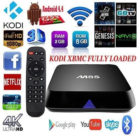 JUNINGTM Android 44 Internet TV Box 152 Kodi Xbmc Fully Loaded 1080P Quad Core Smart Media Player IPTV OTT TV Root 4k H265 28GB