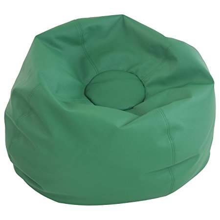 ECR4Kids Standard Bean Bag Chair, Green (35")