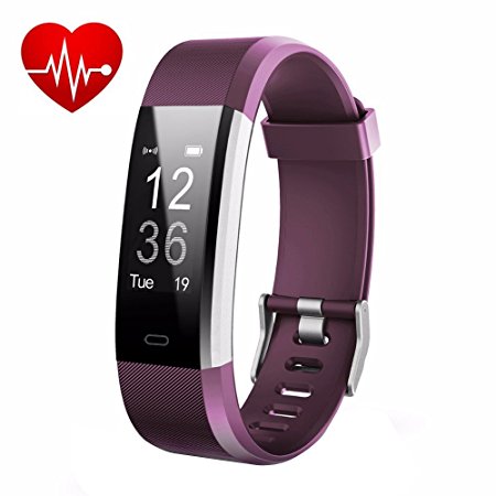 Today 50% Off !! Fitness Watch,Fitness Tracker,Letufit Plus Activity Tracker With Heart Rate Monitor,Step Counter,GPS Tracker,Waterproof Smart Wristband for Android and Ios