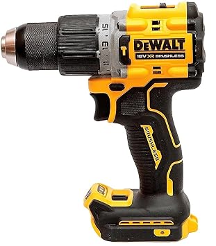 DEWALT Dcd805N-Xj 13Mm 20V Max Li-Ion Xr Reversible Cordless Brushless Compact Premium Hammer Drill Driver-90Nm Torque (Bare Tool), Yellow