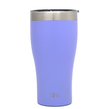 Simple Modern 22oz Slim Cruiser Tumbler - Vacuum Insulated Double-Walled 18/8 Stainless Steel Hydro Travel Mug - Powder Coated Coffee Cup Flask - Royal Raspberry