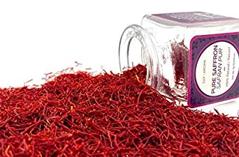 Safaroma Saffron Grade A Threads | 0.5 gram = 75 Servings |Natural & Premium Quality - Sourced Directly from Women Farmers in The Valleys of Himalayan Mountains | 0.5 gram = 75 Servings |