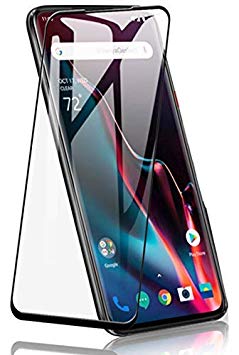 TrendzOn OnePlus 7 Pro Edge to Edge Full Coverage Screen Protector Tempered Glass (9H Hardness) (Bubble-Free) Full Glue Easy Install for oneplus 7 Pro Launch (Black)