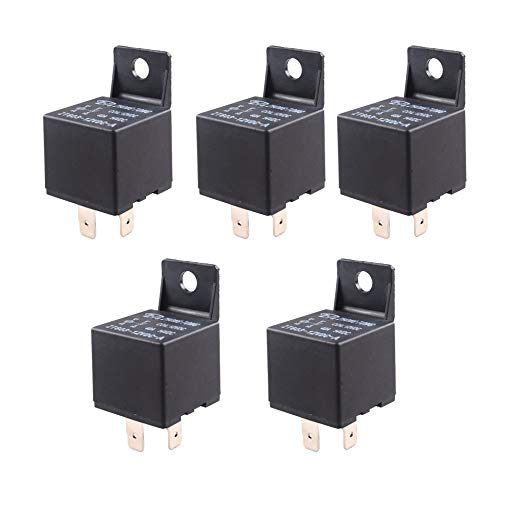 E Support Car Relay 12v 40a Spst 4pin Pack of 5
