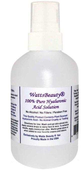 Anti Aging Wrinkle Filler of 100 Pure Hyaluronic Acid for Face - No Alcohol No Parabens Vegan and USA - HA Is Not a Harsh Acid HA is Present in Every Area of Our Body and Simply Decreases with Age Causing Sagging Wrinkles Dry Skin and Fine Lines