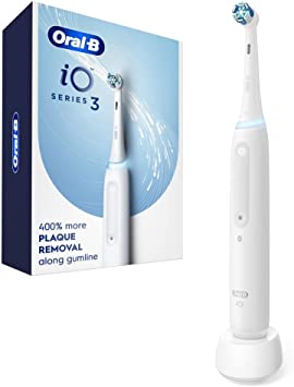 Oral B iO Series 3 Electric Toothbrush with (1) Brush Head, Rechargeable, White