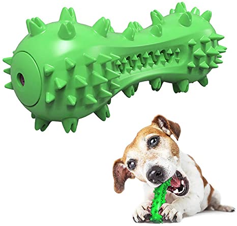 ORANGEHOME Dog Chew Toothbrush Toys Squeaky Dental Cleaning Toy for Aggressive Chewers Brushing Stick for Small Medium and Large Dogs