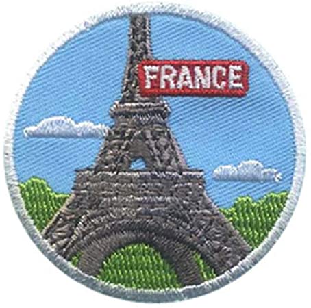 France - Eiffel Tower - French Visit Tour Travel 2" Iron On Embroidered Patch