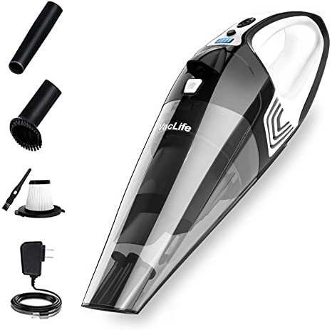 VacLife Handheld Vacuum, Hand Vacuum Cordless With High Power, Model: H-106, Black & White (VL106)