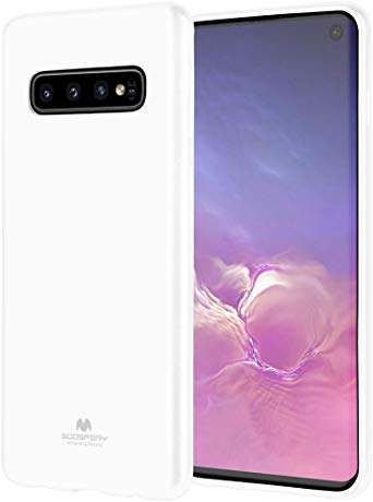 Goospery Pearl Jelly for Samsung Galaxy S10 Case (2019) Slim Thin Rubber Case (White) S10-JEL-WHT