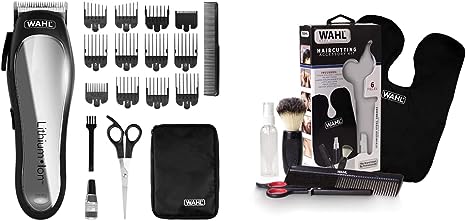 Wahl Power Clipper, Gifts for Men, Head Shaver, Christmas Gifts, Men's Hair Clippers, Lithium Cordless Clipper, Quick Charge & 6 Piece Haircutting Accessory Kit, Hair Cutting Set