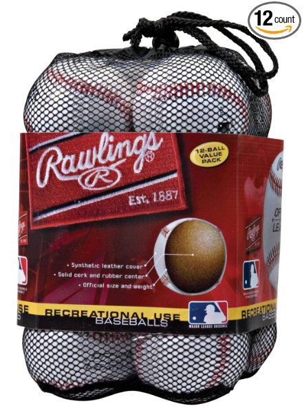 Rawlings Official League Recreational Use Baseballs (Pack of 12)