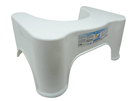 Squatting Toilet Stool 9 inch by Derma Medico ® | Non-Slip Bathroom Step Up Stool | Relieves Constipation, Bloating | Aligns the Colon for Faster, Easier Relief | Proper Toilet Posture for Healthier Results | The better way to go with SOOO SQUATTY Toilet Squat Stool