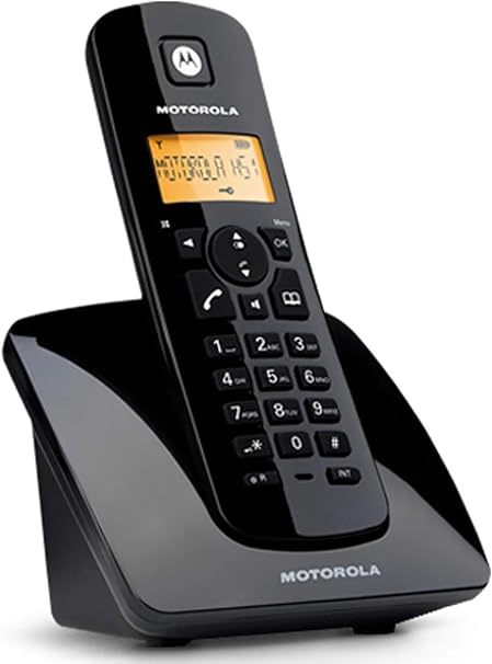 Motorola C401I Digital Cordless Landline Phone | Hands-Free Speakerphone | 50 Name & Number Phonebook with Digital Display |12 Hr Talktime / 250 Hr Standby Time (Black)