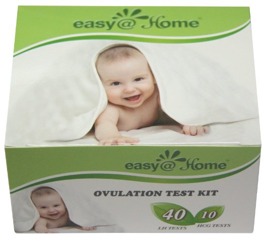 EasyHome branded Combo 40 Ovulation LH and 10 Pregnancy HCG Tests Strips Kit