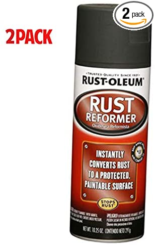 Rust-Oleum Automotive 248658 10.25-Ounce Rust Reformer Spray, Black (2-Pack)
