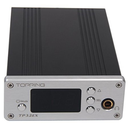 Topping TP-32EX TP32EX Upgrade Version 50W Digital Headphone Amplifier with USB-DAC AMP and Remote Control - Silver