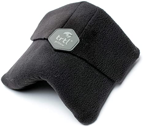 Trtl Pillow - Scientifically Proven Super Soft Neck Support Travel Pillow – Machine Washable (Black)