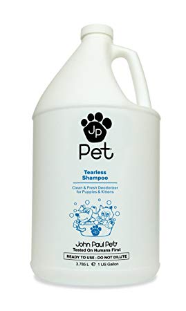 John Paul Pet Tearless Odor Absorbing Shampoo, Clean and Fresh Low PH Formula for Puppies, Dogs, Kittens and Cats