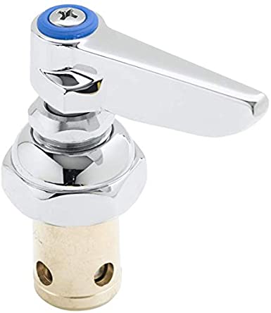 T&S Brass 002713-40 Spindle Assembly for Eterna Valve Replacement. Cold Side Handle Stem Assembly Replacement Fits all T&S Faucets.