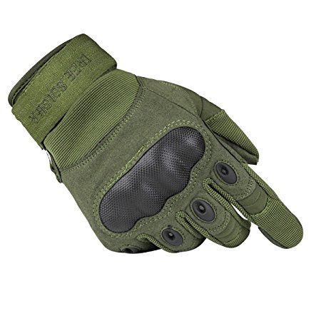 FREE SOLDIER Tactical Gloves for Men Military Hard Knuckle Full Finger Gloves Armor Gloves