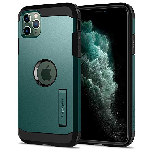 Spigen Tough Armor Designed for Apple iPhone 11 Pro Case (2019) - XP Midnight Green