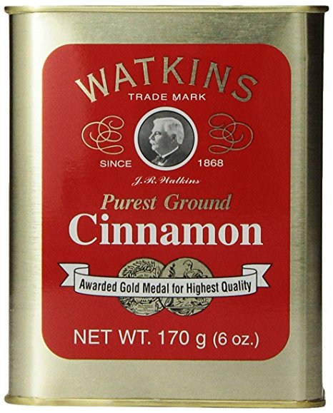 Watkins All Natural Gourmet Spice Tin, Ground Cinnamon, 6 Ounce