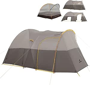 Naturehike Massif Hot Tent with Stove Jack, 4 Season Tent, 1/2/4/6 Person Camping Tent, UPF50  Waterproof Windproof Winter Tent with Room and Hall