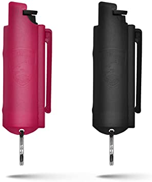 Guard Dog Security Quick Action Pepper Spray Keychain - Maximum Strength MC 1.44 - Pepper Spray Range up to 16 ft - Made in USA - 2 Pack