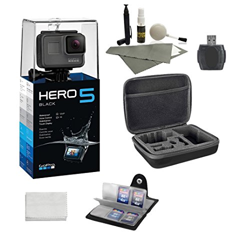 GoPro HERO 5 Black (7 items)   64 GB Micro SD   Case   Accessory Bundle