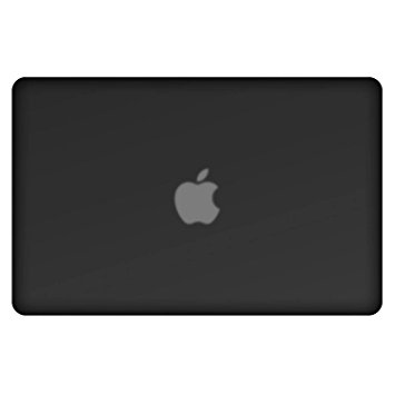 Macbook-Pro-13-Case, RiverPanda Lightweight Ultra Slim Rubber Coated Hard Case Cover With Keyboard Skin for Macbook Pro 13-inch Retina Display (A1425/A1502) - Black