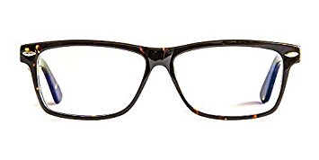 Pixel Eyewear Designer Computer Glasses with Anti-Blue Light Tint UV Protection, Anti-Glare, Full Rim, Acetate Frame Tortoise Color - Ursi Style